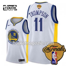 Canotte Bambino Golden State Warriors Klay Thompson 11 2018 NBA Finals Patch Nike Bianco Swingman